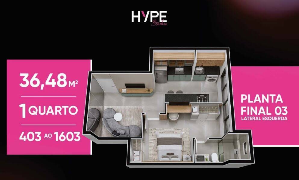 Apartamento à venda com 1 quarto - Foto 17