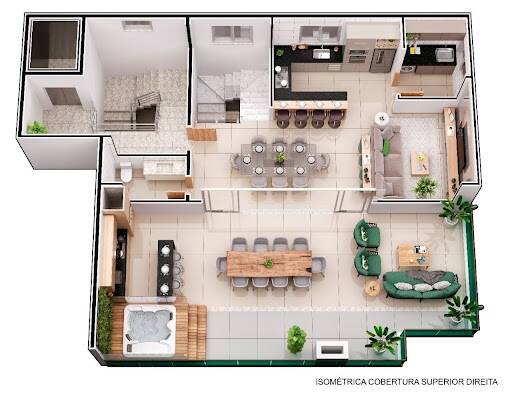 Cobertura à venda com 4 quartos, 212m² - Foto 4