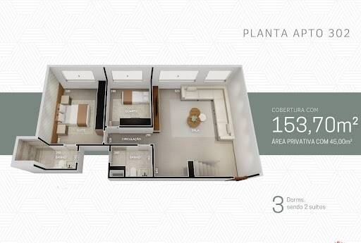 Cobertura à venda com 3 quartos, 198m² - Foto 2