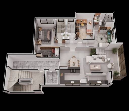 Apartamento à venda com 3 quartos, 107m² - Foto 6