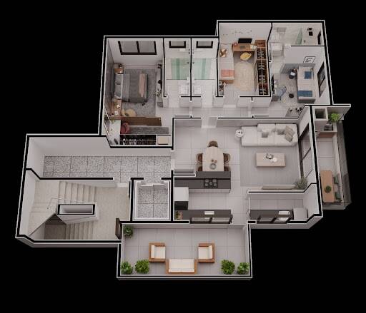 Apartamento à venda com 3 quartos, 107m² - Foto 7
