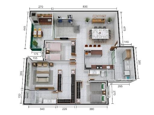 Apartamento, 3 quartos, 140 m² - Foto 3