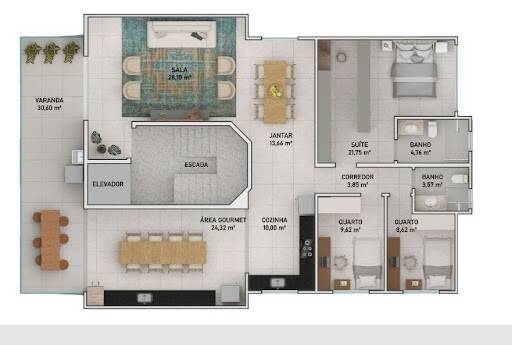 Cobertura à venda com 3 quartos, 118m² - Foto 4
